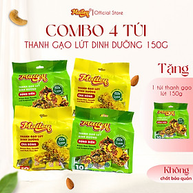 [COMBO MUA 4 TẶNG 1] Thanh gạo lứt chà bông/rong biển mix hạt Mailey 150g - Bánh gạo lứt ăn kiêng hỗ trợ giảm cân