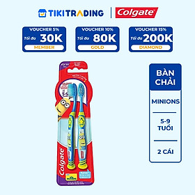 Bộ đôi bàn chải trẻ em Colgate Minion 5-9 tuổi