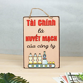 Mua Bảng Gỗ Khẩu Hiệu Trang Trí Văn Phòng  Slogan Tạo Động Lực Làm Việc Nhiều Mẫu Độc Đáo(tài chính là huyết mạch