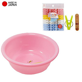 Mua Combo chậu nhựa tròn 2.9L + set 20 kẹp phơi quần áo - made in Japan