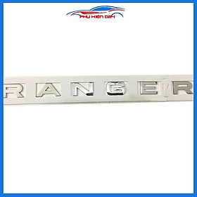 Logo, lô gô chữ nổi dán capo 3D trang trí xe RANGER đủ màu đen đỏ bạc tùy chọn