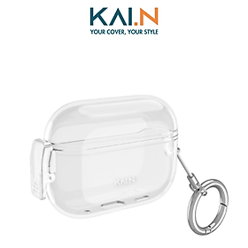 Case Ốp Cho Airpods PRO 2 Kai.N Smartlock Case Trong Suốt Kèm Móc Treo_ Hàng chính hãng