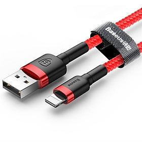 Cáp sạc iPhone 5/6/7/8/X/XS/XS Max Baseus Cafule dài 1m - Hàng chính hãng