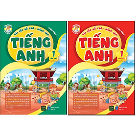 Combo Bài Tập Bổ Trợ Nâng Cao Tiếng Anh Lớp 1  Tập 1+ 2