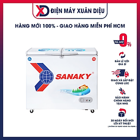 Mua TỦ ĐÔNG MÁT SANAKY 195 LÍT VH-2599W1 ĐỒNG (R600A) - hàng chính hãng - chỉ giao HCM