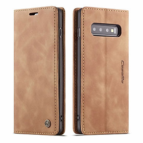 Bao da bò thật dạng ví chính hãng Caseme dành cho Samsung S10 5G - Hàng chính hãng