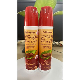 Xịt phòng tinh dầu trầm quế Bellhome 300ml
