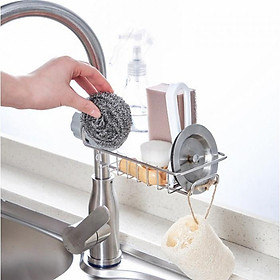 Kệ inox treo vòi rửa chén tiện dụng