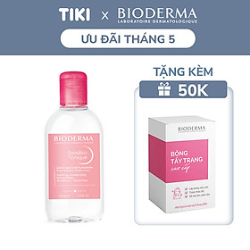 Nước huê hồng Dưỡng Ẩm Và Làm Dịu Da Bioderma Sensibio Tonique