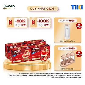 Combo 4 Nước yến thật BRAND'S Không Đường (70 ml x 24 lọ)