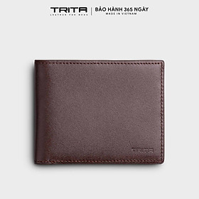 Ví nam da bò Trita ( Thời trang nam dáng ngang kiểu mỏng - Ví da RVN15 )