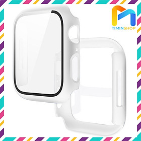 Ốp Apple Watch series 7 41/ 45mm - Chất PC + Kính cường lực (OAWCL)