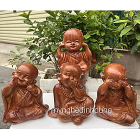 Mua Bộ tượng tứ không bằng gỗ hương đá kt cao 20x8x7cm