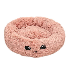 Cute Round  Pet Sleeping Bed Cozy Winter Bed For Small Animals Cat Dog