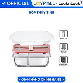 Mua Hộp cơm thủy tinh kèm muỗng đũa LocknLockLLG991CLPIK 930ml - Màu