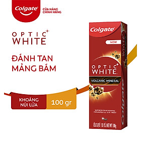 Hình ảnh [ 1 Thùng ] 48 Kem đánh răng làm trắng răng Colgate Optic White từ khoáng núi lửa 100g