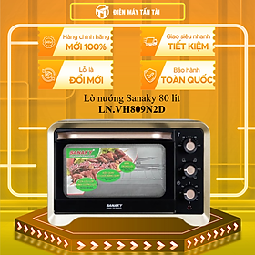 Lò nướng Sanaky 80 lít LN.VH809N2D / LN.VH809S2D - HÀNG CHÍNH HÃNG - CHỈ GIAO HCM