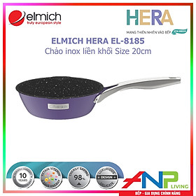 Mua Chảo inox liền khối Elmich Hera Mầu Tím (Size 20cm/EL-8185  Size 24cm/EL-8186  Size 26cm/EL-8187  Size 28cm/EL-8188) - Hàng Chính Hãng