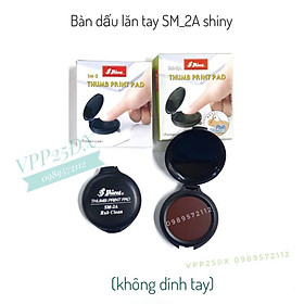 Hình ảnh Hộp dấu lăn tay SM-2A shiny.bàn dấu lăn tay không dính