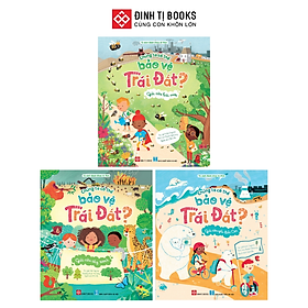 Sách - chúng ta có thể bảo vệ trái đất - cây xanh, gấu bắc cực, loài ong - đinh tị books