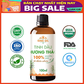 Tinh dầu Hương Thảo 100ml nguyên chất từ thiên nhiên, xông phòng, khử mùi, thơm phòng, đuổi muỗi - KingOil