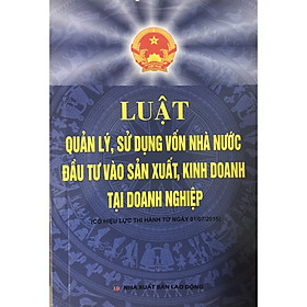 [Download Sách] Sách - Luật quản lý sử dụng vốn nhà nước đầu tư vào sản xuất kinh doanh tại doanh nghiệp