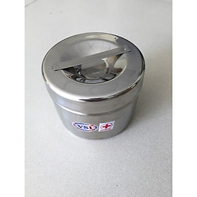 Hộp đựng bông cồn y tế inox (cỡ trung 8cm)