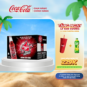 Thùng/Lốc 24 Chai Nước Tăng Lực Giải Khát Thums Up Hương Dâu Rừng 330ml x 24 Coca-Cola Official Store