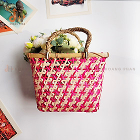 Mua Làn / Giỏ tre nan hoa xách tay