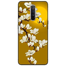Ốp lưng dành cho Oppo Reno ACE mẫu Hoa Trắng Nền Vàng