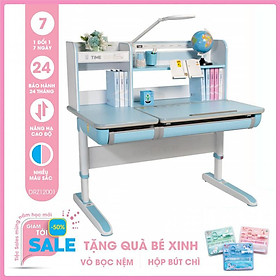 Mua Bàn học thông minh SMLIFE Barry 120cm - DRZ.12001 - Xanh | 120cm x 73cm x 53-78cm (mặt bàn nâng hạ điện tử)