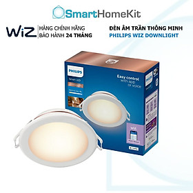 Hình ảnh Đèn LED âm trần thông minh WiZ Tunable White Downlight 4/5/6 inch - Hàng chính hãng, Bảo hành 2 Năm