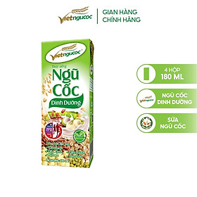 Combo 2 Lốc Sữa Ngũ Cốc Dinh Dưỡng VIỆT NGŨ CỐC Uống Liền Bổ Sung Năng