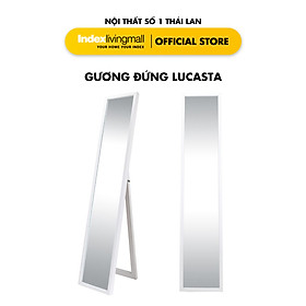 Mua Gương Đứng LUCASTA Soi Toàn Thân  Viền Trắng Hiện Đại  Kích Thước 34x4x164 cm | Index Living Mall | Nội Thất Nhập Khẩu Thái Lan - Phân Phối Độc Quyền Tại Việt Nam