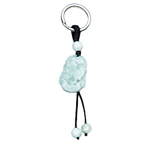 Móc khóa 12 Con Giáp Cẩm Thạch tự nhiên - Tuổi Dậu | MKJADDAU10 VietGemstones