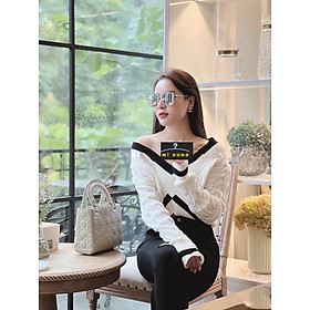 ÁO LEN KIỂU CỔ V TAY DÀI CORTOP, CỰC XINH- STLYE CÁC CÔ NÀNG NĂNG ĐỘNG, CÁ TÍNH-SANG CHẢNH