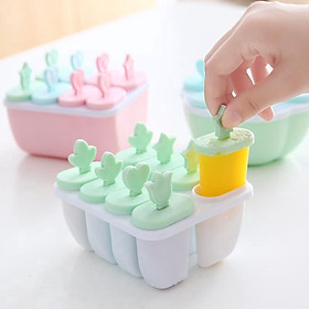 Mua  HCM  Bộ Khuôn Làm Kem 8 Ngăn 8 Que H010-A - Egreen Dùng 1 Lần