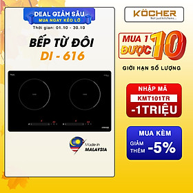 Mua Bếp Điện Từ Đôi Kocher DI-616 Công Nghệ Inverter  tiết kiệm điện  Nhiều tính năng - Hàng chính hãng