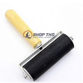 Mua Con lăn cao su bản rộng 10cm tay cầm gỗ