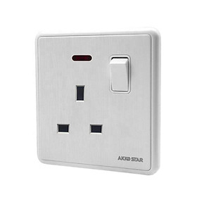 CÔNG TẮC Ổ CẮM 13A 04066 AKKO STAR - HÀNG CHÍNH HÃNG