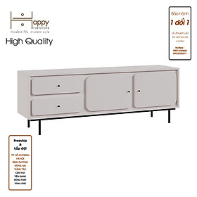 [Happy Home Furniture] SWEETY , Tủ TV 2 cánh mở - 2 ngăn kéo - chân sắt , 160cm x 40cm x 56cm ( DxRxC), KTV_016