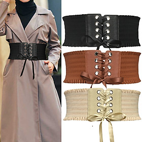 Thắt lưng ren tua rua eo thon có sẵn dành cho nữ dây nịt đai váy thắt lung bản rộng thắt nơ trang trí hợp thời trang dona24021501