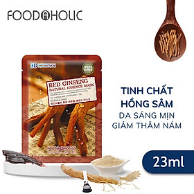 Combo 10 miếng Mặt nạ Hồng sâm Hàn Quốc - Mặt nạ 3D Foodaholic