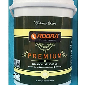 Sơn ngoại thất bền màu RODRA PREMIUM 5L