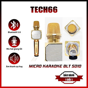 Mua MICRO KARAOKE BLUETOOTH SD10 ĐA NĂNG KIÊM LOA KHÔNG DÂY  ÂM THANH CỰC HAY  MIC BẮT GIỌNG  KẾT NỐI USB  THẺ NHỚ  CỔNG 3.5