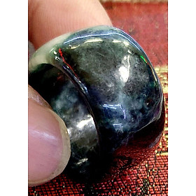 Nhẫn Phong Thủy Nam Đá Black Jeda Vân Trắng Vip - Mọi Việc Hanh Thông - Gia Tăng Vượng Khí- Kim Tiền Jewelry