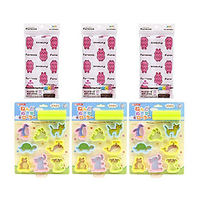 Mua Combo Khăn trẻ em hình con thỏ + Bộ khuôn tạo hình đất nặn - Nội địa Nhật Bản