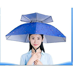 Mua Dù đội đầu đi câu  dã ngoại loại lớn 77cm  dù đội đầu du lịch 2 tầng cao cấp Mẫu mới 2020 chống nắng cực tốt GIAO MÀU NGẪU NHIÊN