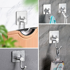 Mua Móc Dán Tường Inox 304 Lưỡi Câu Cao Cấp Chống Gỉ Sét Siêu Bền Siêu Chịu Lực - Móc Treo Đồ Gia Đình Tiện Dụng