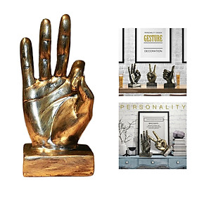 Chic  Gesture Sculpture Ornament Figurine Statue Desktop Decoration A